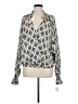 Tinley Silver Long Sleeve Blouse Size M - photo 1