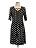 Cato Polka Dots Black Casual Dress Size L - photo 1