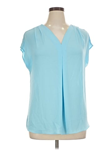 INC International Concepts Short Sleeve Blouse (view 1)
