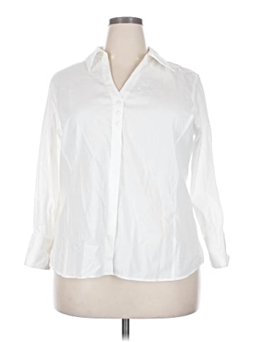 Gold Label Investments 3/4 Sleeve Button-Down Shirt (view 1)