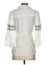 Cato 100% Cotton White 3/4 Sleeve Blouse Size S - photo 2