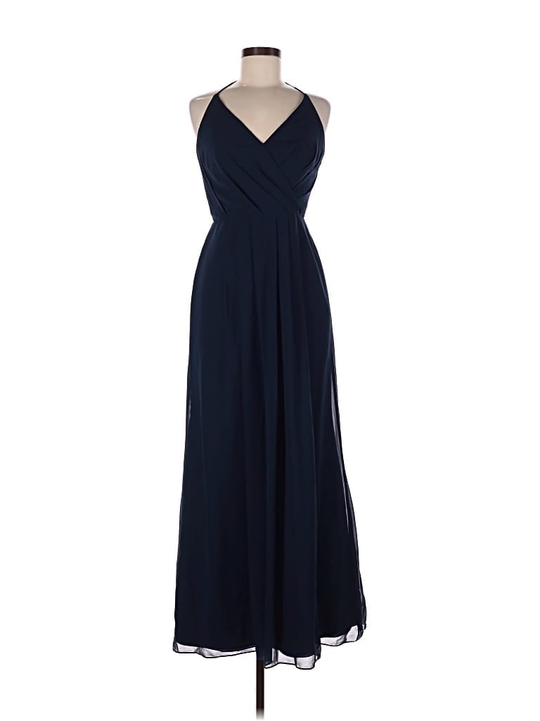 Pre-owned Bill Levkoff Cocktail Dress In Blue