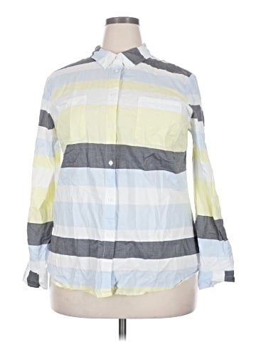 Jaclyn Smith Long Sleeve Button-Down Shirt (view 1)