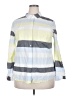 Jaclyn Smith Color Block Gray Long Sleeve Button-Down Shirt Size XXL - photo 1