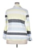 Jaclyn Smith Color Block Gray Long Sleeve Button-Down Shirt Size XXL - photo 2