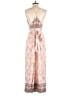 Cotton Candy LA Paisley Floral Pink Ivory Jumpsuit Size S - photo 2