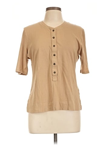 Banana Republic Factory Store Short Sleeve Henley (view 1)