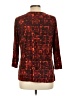 Rafaella Red 3/4 Sleeve Blouse Size L - photo 2