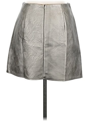 Topshop Faux Leather Skirt (view 2)