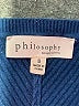 Philosophy Republic Clothing Blue Pullover Sweater Size S - photo 7