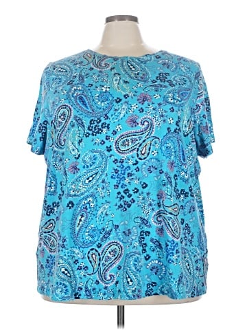 Woman Within Short Sleeve Blouse (view 1)