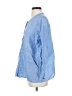 Christopher Calvin 100% Linen Blue 3/4 Sleeve Button-Down Shirt Size S - photo 5