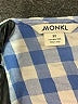 Monki 100% Cotton Checkered-gingham Blue Casual Dress Size 32 - photo 7