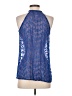Zoa 100% Silk Blue Sleeveless Silk Top Size XS - photo 2