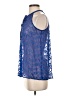 Zoa 100% Silk Blue Sleeveless Silk Top Size XS - photo 5