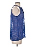Zoa 100% Silk Blue Sleeveless Silk Top Size XS - photo 4