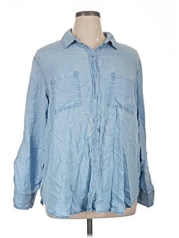 CALVIN KLEIN JEANS Long Sleeve Button-Down Shirt (view 1)