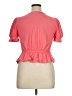 Meraki 100% Polyester Pink Short Sleeve Top Size XL - photo 2