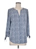 Monday Fun 100% Polyester Blue 3/4 Sleeve Blouse Size M - photo 1