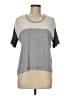 True Craft Color Block Gray Short Sleeve T-Shirt Size M - photo 1
