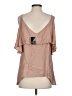 Abbeline 100% Rayon Tan Short Sleeve Blouse Size S - photo 2