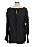 Lumiere 100% Polyester Black Long Sleeve Blouse Size L - photo 2