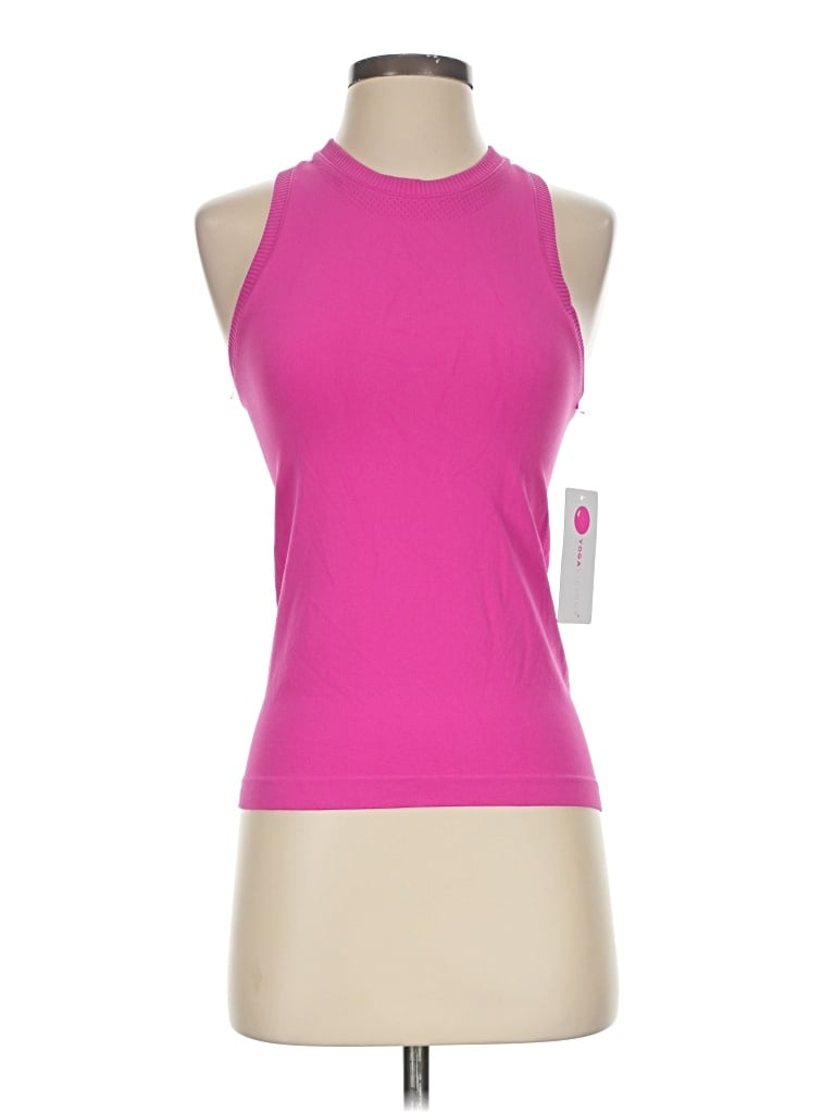 Yogalicious Tank Top Pink Halter Neckline Tops