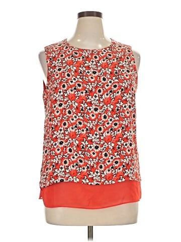 Rose + Olive Sleeveless Blouse (view 1)