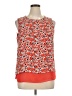 Rose + Olive 100% Polyester Orange Sleeveless Blouse Size XL - photo 1