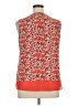 Rose + Olive 100% Polyester Orange Sleeveless Blouse Size XL - photo 2