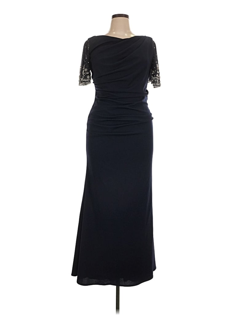 Pre-owned Betsy & Adam Cocktail Dress In Black