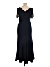 Betsy & Adam Black Cocktail Dress Size 14 - photo 2