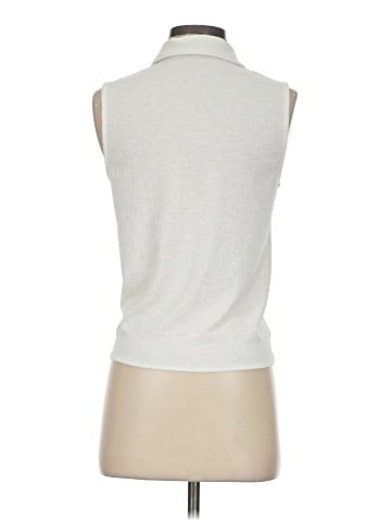 MNG Sleeveless Button-Down Shirt (view 2)