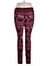 Lularoe Print Burgundy Leggings Size 1X (Tall & Curvy) - photo 2