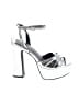 Nasty Gal Inc. Metallic Silver Sandals Size 7 - photo 1