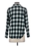 Primark 100% Cotton Plaid Teal Long Sleeve Button-Down Shirt Size XXS - photo 2