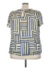Liz Claiborne 100% Polyester Blue Short Sleeve Blouse Size 2X - photo 2