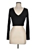 PrettyLittleThing Black Long Sleeve T-Shirt Size 8 - photo 1