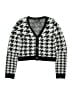 Aqua Houndstooth Silver Cardigan Size L (youth) - photo 1