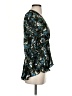Veronica Beard 100% Silk Teal 3/4 Sleeve Silk Top Size 4 - photo 4
