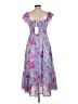 Grace Karin Paisley Blue Cocktail Dress Size L - photo 2