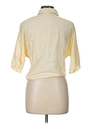 Reserved 3/4 Sleeve Button-Down Shirt (view 2)