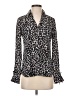 Candie's 100% Polyester Black Long Sleeve Blouse Size S - photo 1