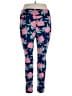Lularoe Floral Blue Leggings Size 1X (Tall & Curvy) - photo 2