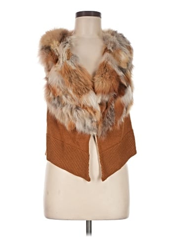 Adrienne Landau Faux Fur Vest (view 1)