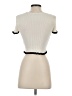 Zara Ivory Short Sleeve Turtleneck Size S - photo 2