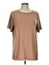 LUXE Tan Short Sleeve Top Size L (tall) - photo 1