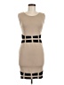 Attention Graphic Tan Cocktail Dress Size M - photo 1