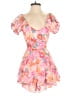 Miss Selfridge 100% Polyester Floral Pink Romper Size 2 - photo 1