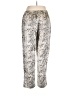 INC International Concepts 100% Polyester Paisley Silver Casual Pants Size L - photo 2